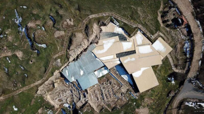 Arslantepe Höyüğü depremde hasar gördü! Çatı çöktü, duvarları kaydı