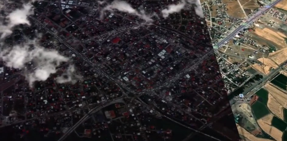 Japon bilim adamı fay hattının uydu görüntülerini paylaştı