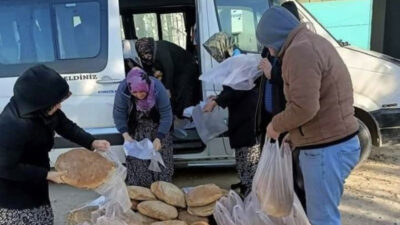 Harmancıklı kadınlardan depremzedelere ‘köy ekmeği’ desteği