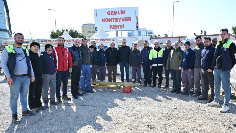 Konteyner Kent Gemlik’ten altyapısı Büyükşehir’den Bursa, gerek belediyeleri gerekse de hayırseverleri ile depremin ilk gününden