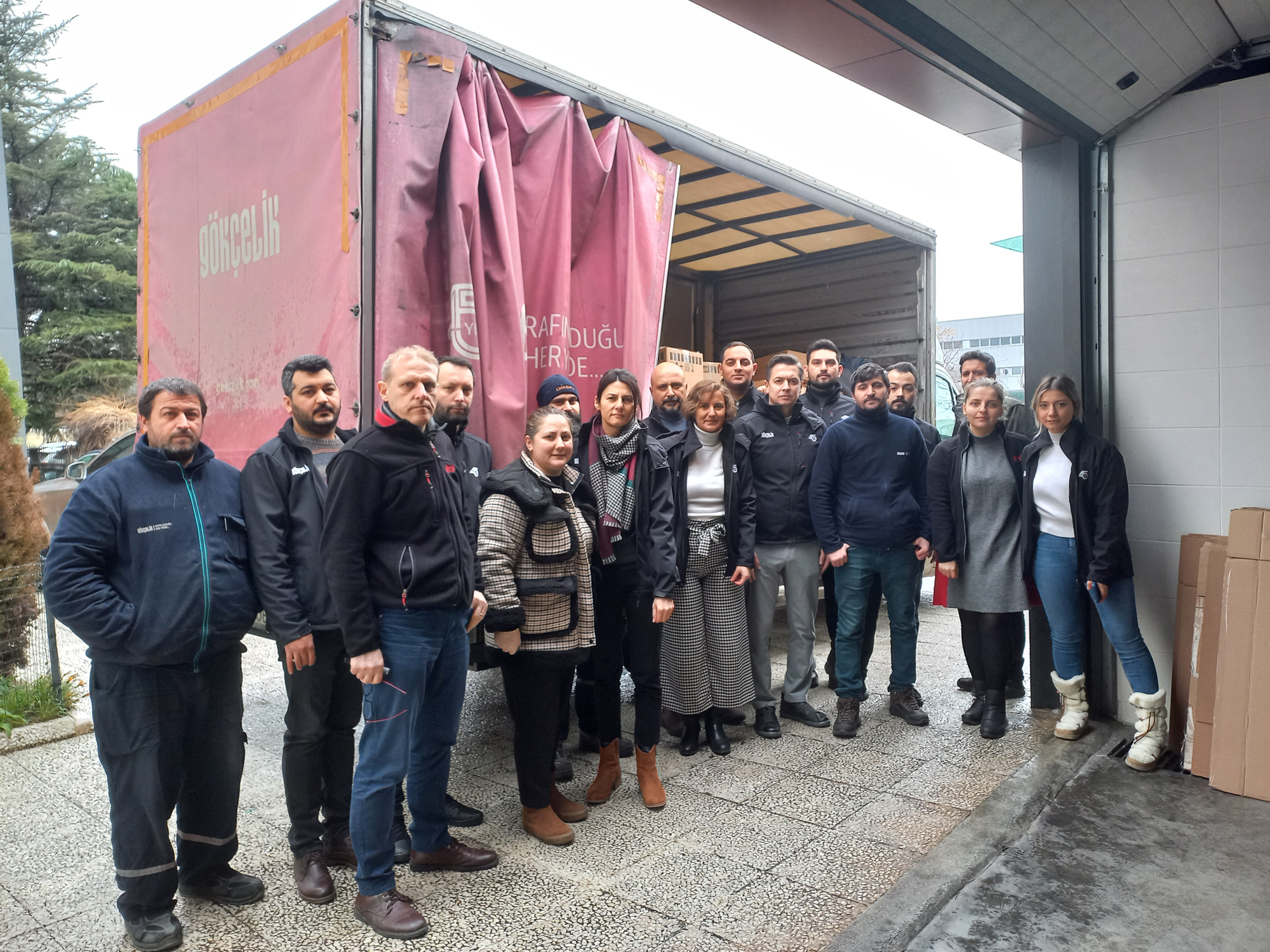 Gökçelik ve çalışanlarından deprem bölgesine yardım eli