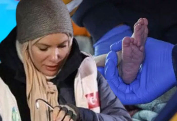Gamze Özçelik afet bölgesinde minicik bir bebeği paylaştı! “Kocaman bir karanlık ve korku ama…”