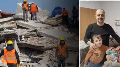 1 hafta sonra gelen mucize! Enkazdan 10 günlük bebeği ile kurtuldu