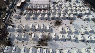 Elbistan’da iki farklı bölgeye çadır kent kuruldu