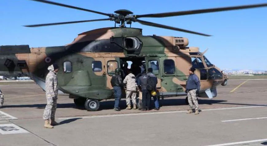 Somalı madenciler, İncirlik Üssü’nden helikopterlerle deprem bölgesine gidiyor