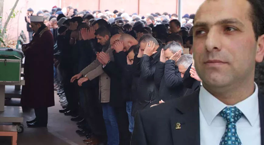 Arkadaşının eşinin ateşlediği tabancayla ölen güvenlik görevlisi toprağa verildi