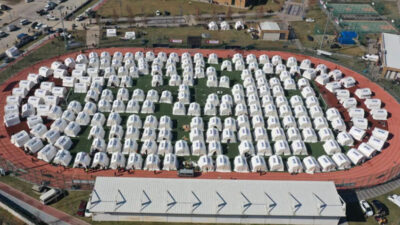 Deprem bölgesi Gaziantep’te çadırkentler kuruluyor