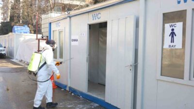 Büyükşehir’den deprem bölgesinde hijyen seferberliği