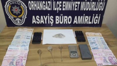 Bursa’da uyuşturucu operasyonu: 2 gözaltı