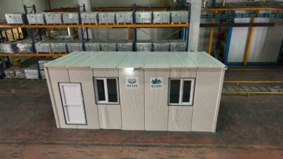 Bursa’da demonte konteyner evler depremzedeler için hazırlanıyor