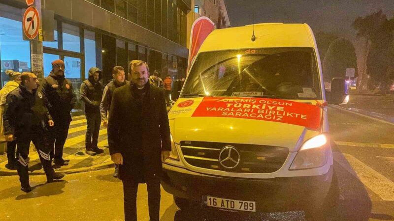 Gürsu’dan 11 kişilik ekip sahra çadırına gidiyor Gürsu Belediyesi deprem afetinin yaşandığı ilk andan itibaren çok hızlı
