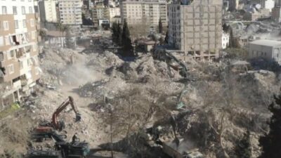 Artık enkaz şehir! İşte Hatay’ın havadan görüntüsü