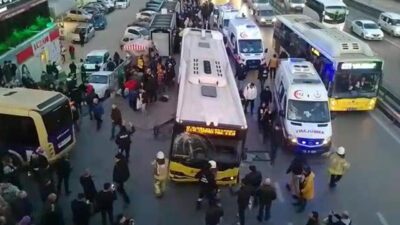 İETT otobüsü minibüse çarptı: 1 ölü, 5 yaralı