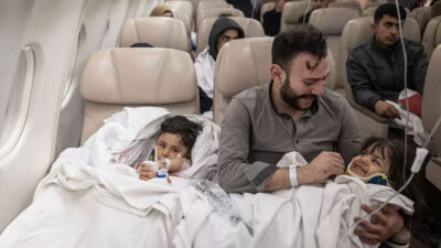 Cumhurbaşkanlığı uçakları ile 16’sı bebek 126 yaralı depremzede taşındı