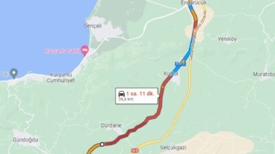 Bursa’da kar yüzünden bu yol trafiğe kapandı