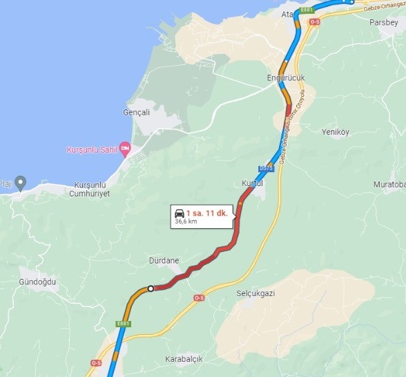 Bursa’da kar yüzünden bu yol trafiğe kapandı