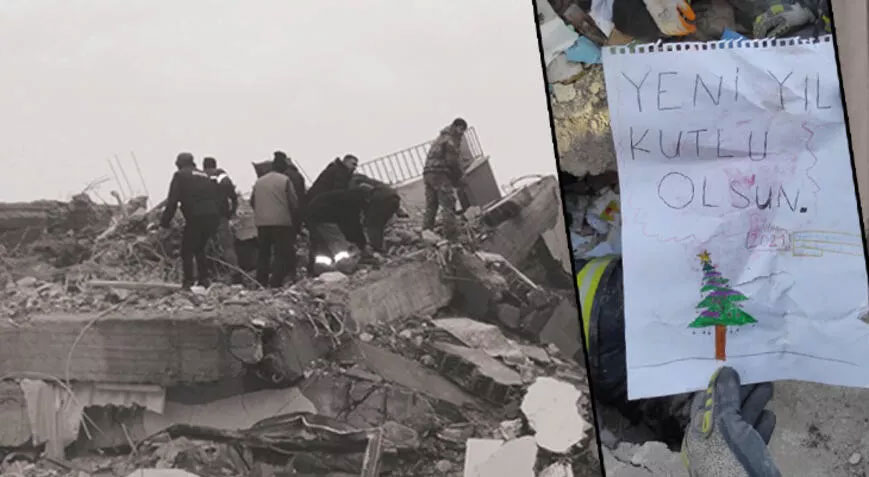 Enkazdan yürek burkan resim çıktı: Yeni yıl kutlu olsun, depremsiz bir yıl diliyorum Enkazdan yürek burkan resim çıktı: Yeni yıl kutlu olsun, depremsiz bir yıl diliyorum