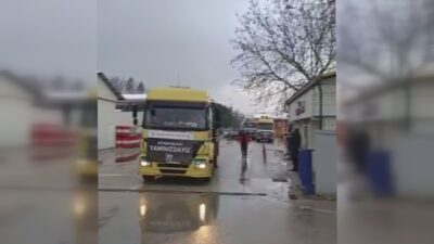 Bursa’dan deprem bölgesine vinç desteği