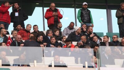 Bursaspor maçına ünlü teknik adamlar geldi!