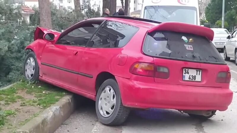 Bursa’nın Mudanya ilçesinde otomobille ağaca çarpan sürücü yaralandı.