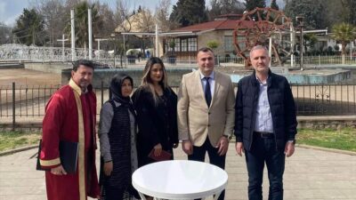 İnegöllü zabıtanın nikahını Kahramanmaraş’ta Başkan Taban kıydı