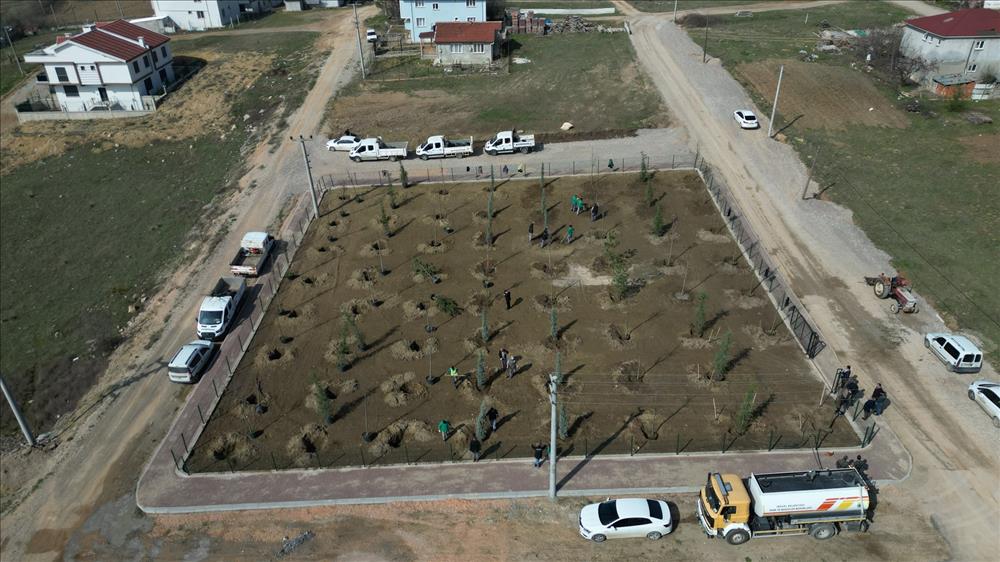 İnegöl Akhisar’da 64 fidan toprakla buluştu