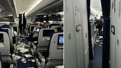 Yıldırım isabet eden uçak acil iniş yaptı: 7 yaralı