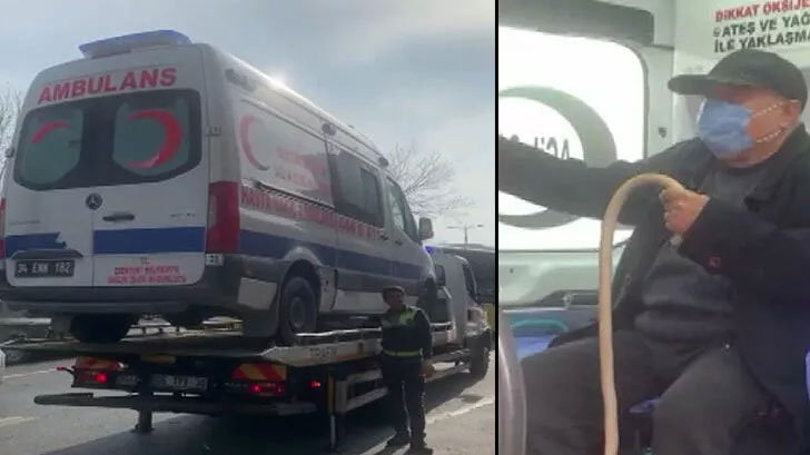 Esenyurt Belediyesine ait ambulans hasta nakli sırasında haczedildi