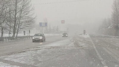 Kar yağışı! Bursa-Ankara yolunda…
