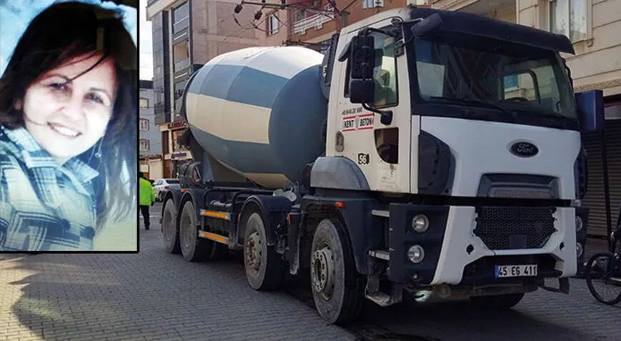Beton mikserinin çarptığı anne öldü, kızı yaralandı