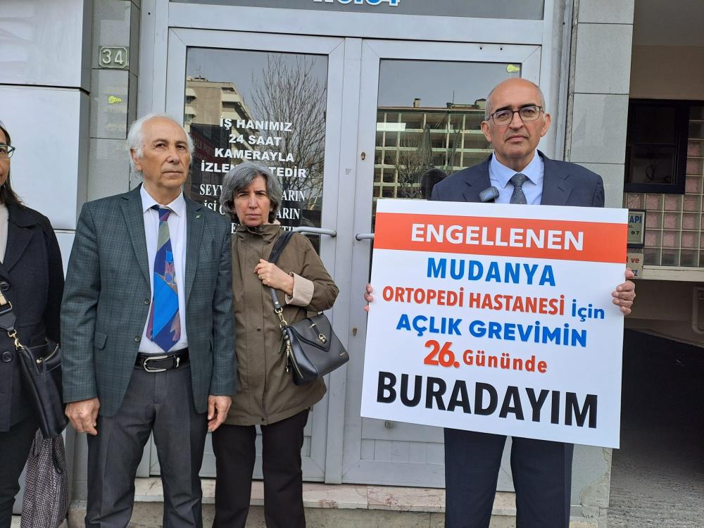 Mudanya’daki açlık grevinde 26. gün! Hastane için AK Parti’ye gitti…