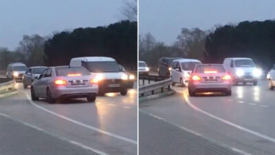 Bursa’dan akıl almaz görüntüler! Faciaya davetiye çıkardı