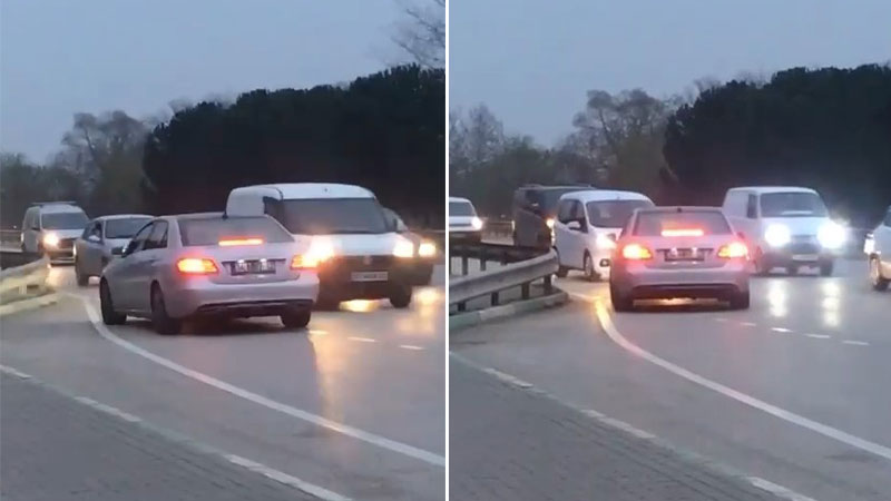 Bursa’dan akıl almaz görüntüler! Faciaya davetiye çıkardı