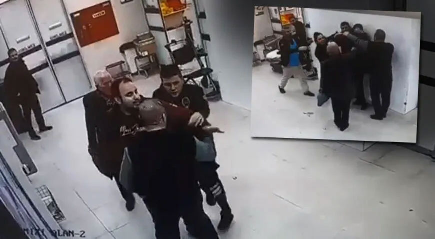 Hastanenin güvenlik görevlisine ‘kırmızı alan’ saldırısı