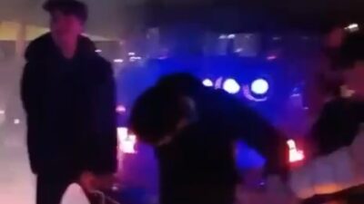 Bursa’da asker eğlencesinde yolu kapatarak oyun oynadılar