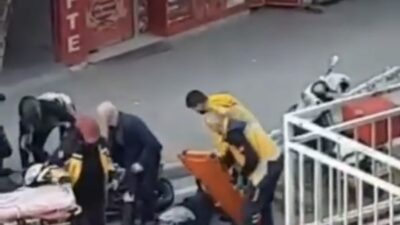 Bursa’da motosiklet sürücüsü kaza yaptı, yardımına ilk önce vatandaşlar koştu