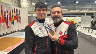 Bursalı eskrimci Tolga Aslan, Avrupa’da tarih yazdı
