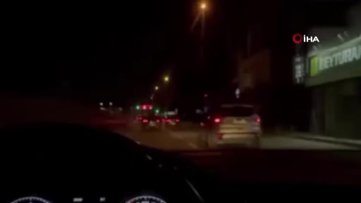 Görüntüler Bursa’dan… Tesadüfen kazayı çekti