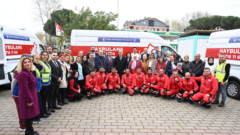 Patili dostlara Büyükşehir’den ‘Haybulans’