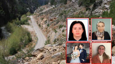 4 öğretmenin öldüğü bölgede, kayalar için çalışma