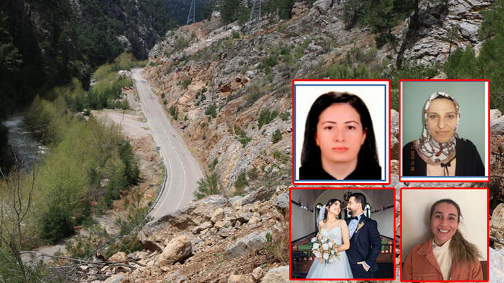 4 öğretmenin öldüğü bölgede, kayalar için çalışma