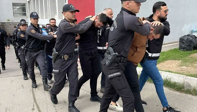 “Sarılar” suç örgütü operasyonunda 59 tutuklama