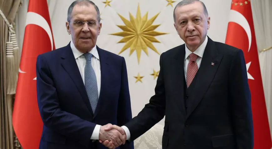 Cumhurbaşkanı Erdoğan, Lavrov’u kabul etti