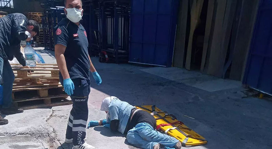 Soğuk hava deposunda patlama! 2 işçi ağır yaralandı Soğuk hava deposunda patlama! 2 işçi ağır yaralandı