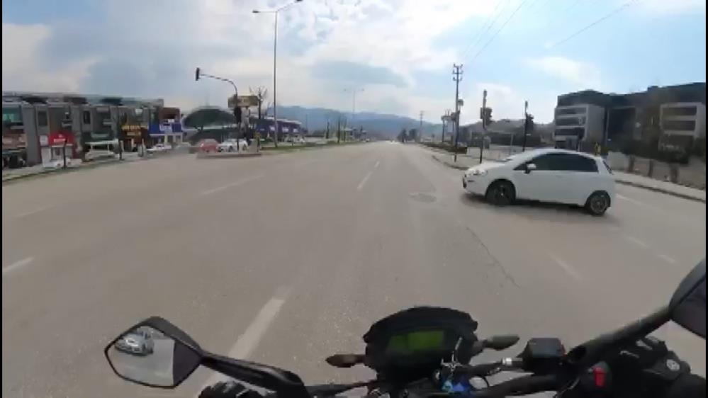 Bursa’da kaza anları kamerada