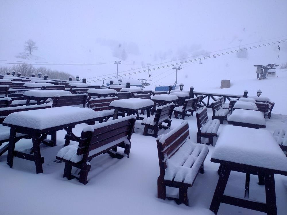 Uludağ’a ‘nisan’ karı