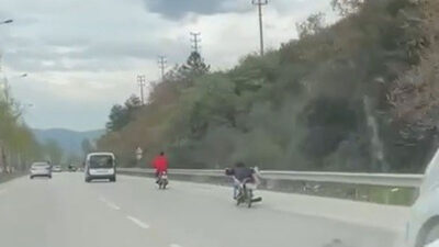 Görüntüler Bursa’dan… Canını hiçe saydı