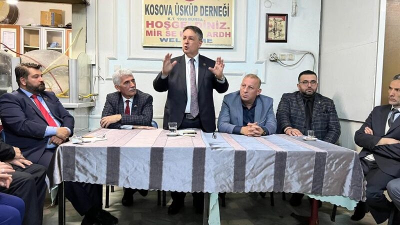 Büyük Birlik Partisi Milletvekili adayları Kosova Üsküp Türkleri Derneği üyeleri