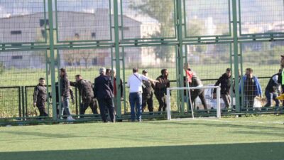 Bursa’da amatör maçta kavga!