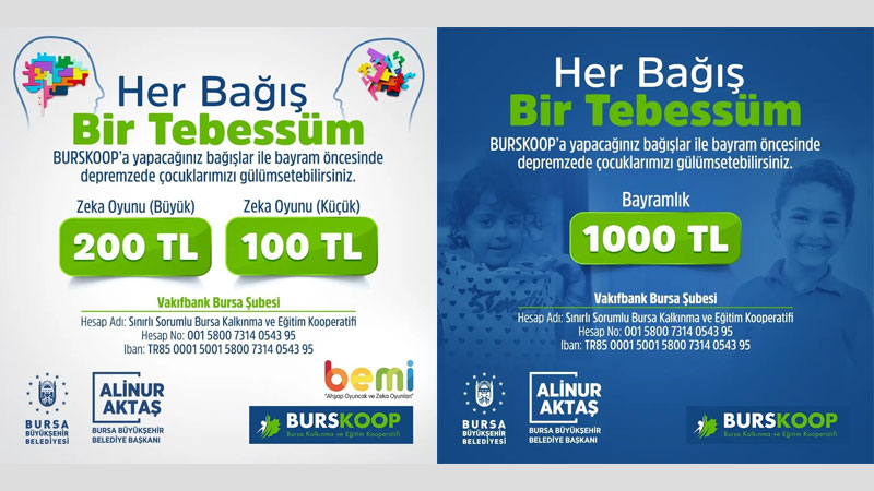 Depremzede çocuklara bayramlık bağışı Depremzede çocuklara bayramlık bağışı